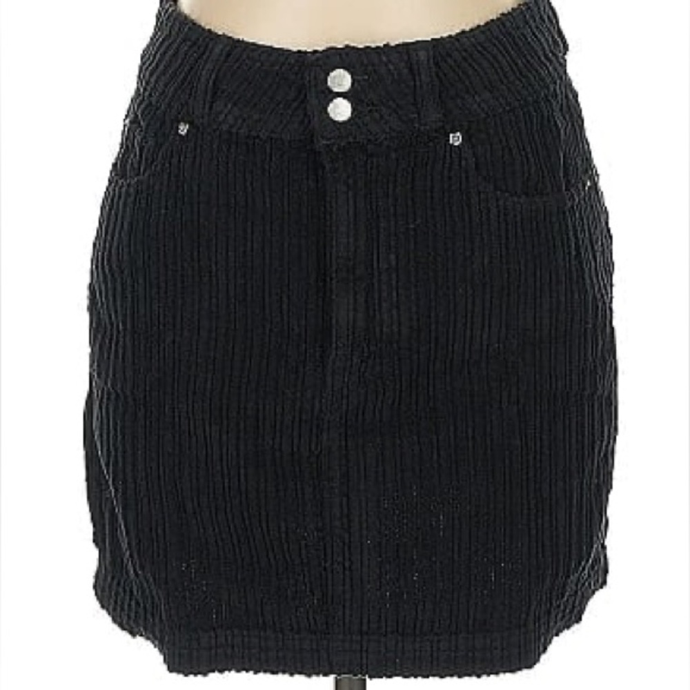BDG Black Corduroy Skirt